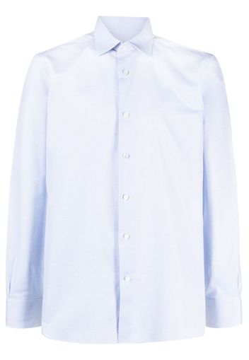 Zegna cotton poplin shirt - Blu