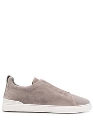 Zegna slip-on suede trainers - Grigio