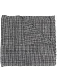 Zegna logo-patch wool scarf - Grigio