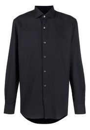 Zegna long-sleeve button-up shirt - Blu