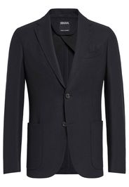 Zegna single-breasted cashmere-wool blazer - Nero