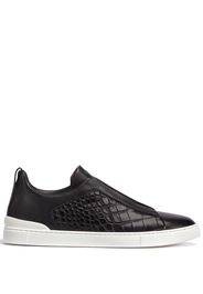 Zegna Triple Stitch™ alligator sneakers - Nero