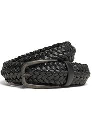 Zegna braided leather belt - Nero
