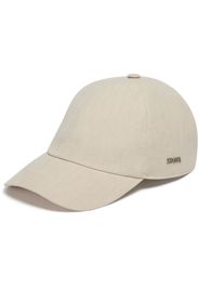 Zegna logo-lettering linen baseball cap - Toni neutri