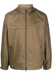 Zegna zip-up hooded jacket - Verde