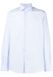 Zegna long-sleeve cotton shirt - Blu