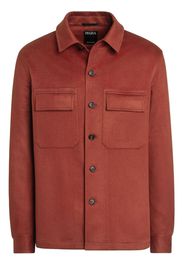 Zegna Oasi cashmere shirt jacket - Rosso