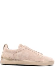 Zegna round-toe suede sneakers - Toni neutri