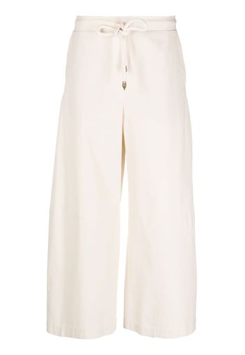 Zeus+Dione four-pocket drawstring-waist culottes - Toni neutri