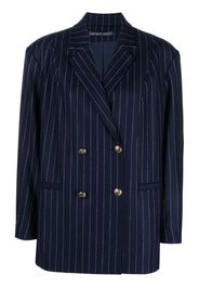 ZEYNEP ARCAY pinstripe-pattern double breasted blazer - Blu