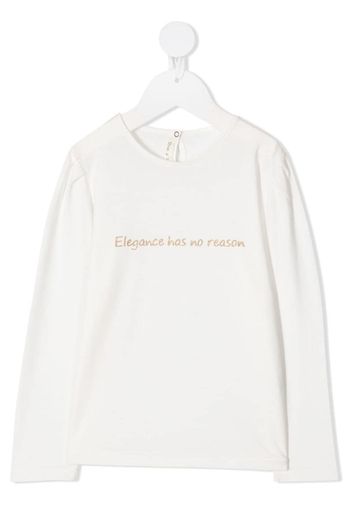 cotton slogan sweatshirt