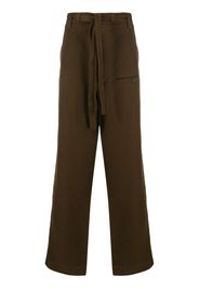 Ziggy Chen Pantaloni a gamba ampia - Verde