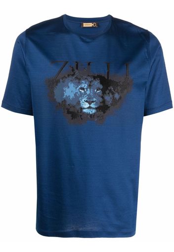 Zilli logo-print T-shirt - Blu
