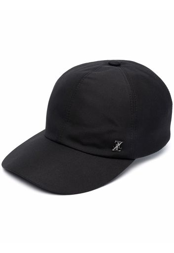 Zilli logo-plaque panelled cap - Nero