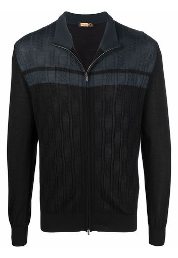 Zilli zip-up cashmere-blend jumper - Nero