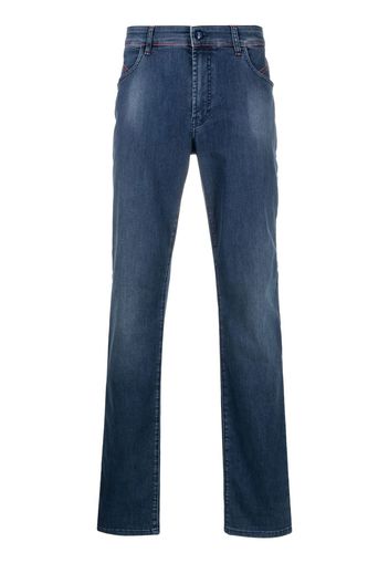 Zilli Jeans slim a vita media - Blu