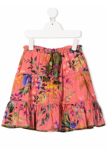 ZIMMERMANN KIDS Tropicana flounce skirt - Rosa