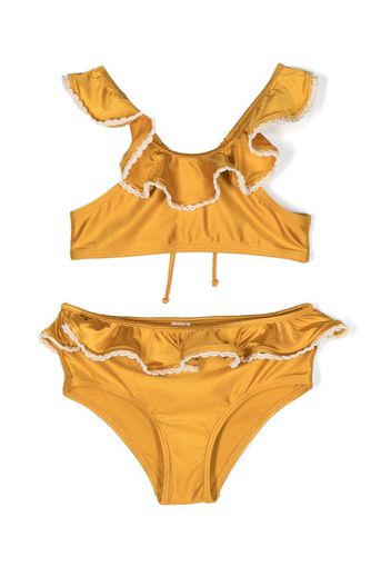 ZIMMERMANN Kids ruffled trim bikini - Giallo