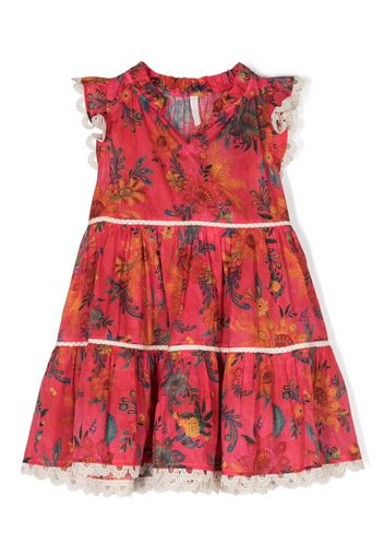 ZIMMERMANN Kids floral-print sleeveless dress - Rosa