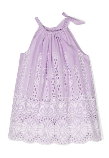 ZIMMERMANN Kids embroidered-design cotton dress - Viola