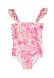 ZIMMERMANN Kids palm tree-print one-piece swimsuit - Rosa