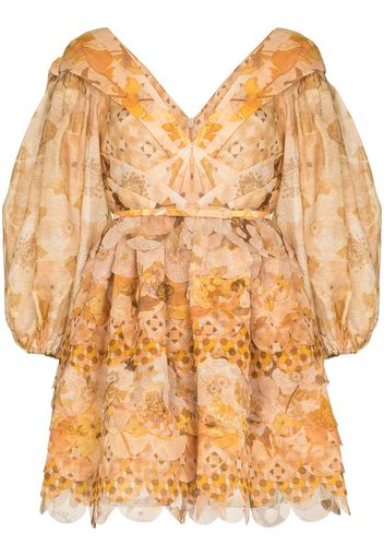 ZIMMERMANN Tempo puff-sleeve dress - Giallo