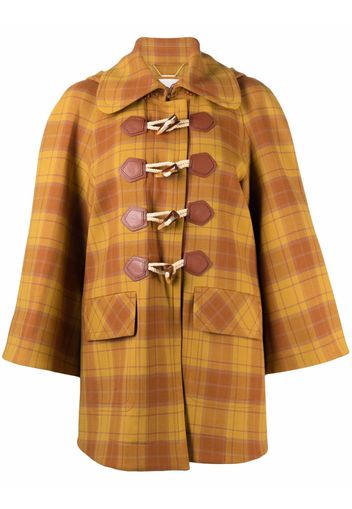 ZIMMERMANN check hooded jacket - Marrone