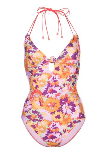 ZIMMERMANN floral-print knotted one-piece - Multicolore