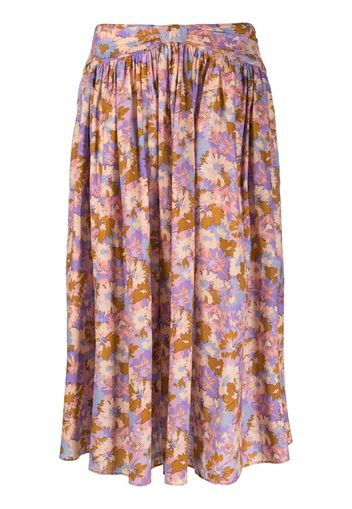 ZIMMERMANN floral-print midi skirt - Viola