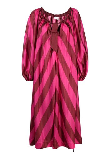 ZIMMERMANN striped shift midi dress - Rosa