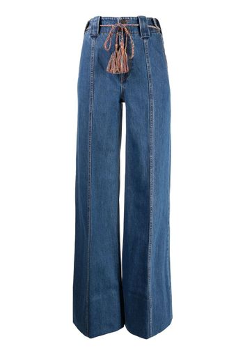 ZIMMERMANN Jeans svasati Tiggy a gamba ampia - Blu