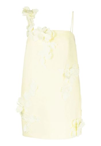 ZIMMERMANN floral-appliqué mini dress - Giallo