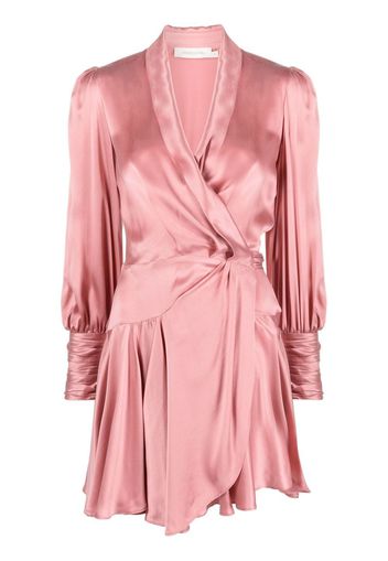 ZIMMERMANN silk wrap minidress - Rosa