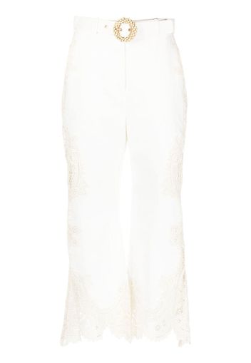 ZIMMERMANN Tiggy embroidered trousers - Toni neutri