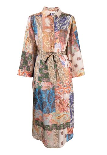 ZIMMERMANN paisley-print shirt dress - Toni neutri