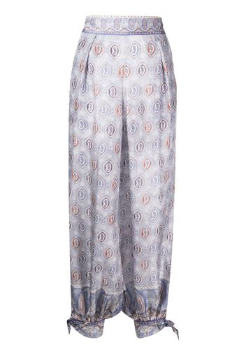 ZIMMERMANN Vitali paisley-print track pants - Viola