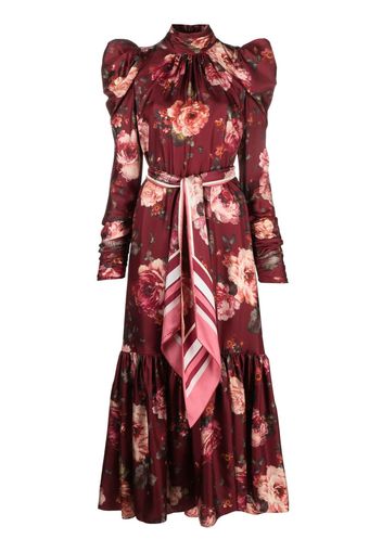 ZIMMERMANN Luminosity floral-print silk dress - Rosso