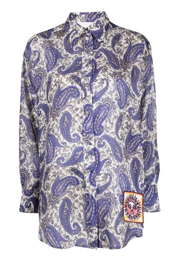 ZIMMERMANN Devi paisley-print shirt - Toni neutri