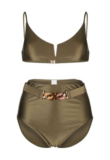 ZIMMERMANN chain-detail bikini set - Verde