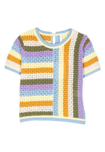 ZIMMERMANN Halcyon striped knit top - Multicolore