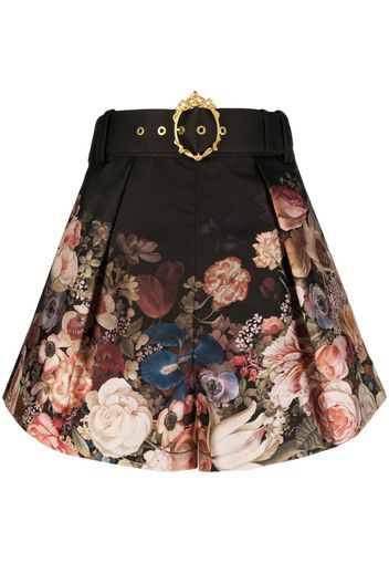 ZIMMERMANN Luminosity silk-blend shorts - Marrone