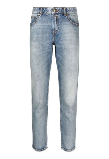 ZIMMERMANN stonewashed cropped jeans - Blu