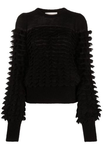 ZIMMERMANN 3D-knitted felted jumper - Nero