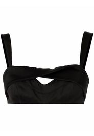 ZIMMERMANN wide-strap detail bra - Nero