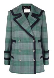 ZIMMERMANN check-pattern double-breasted jacket - Verde