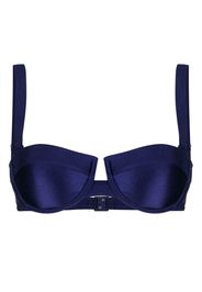 ZIMMERMANN Top bikini Fantasia a balconcino - Blu