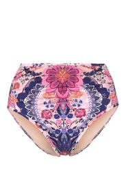 ZIMMERMANN Slip bikini Laurel a fiori - Rosa