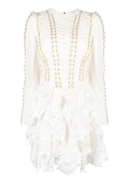 ZIMMERMANN Coaster corset laced minidress - Toni neutri