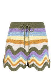 ZIMMERMANN striped crochet shorts - Viola