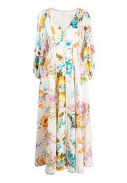 ZIMMERMANN Halcyon floral-print dress - Bianco